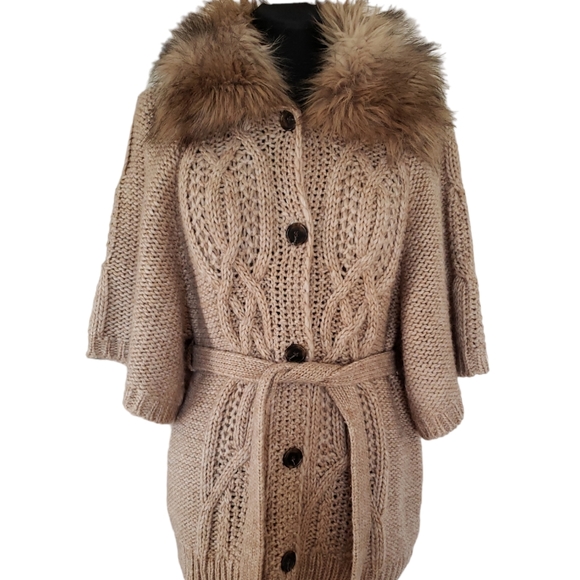 Ann Taylor Loft Button & Belted Cable Knit Cardigan Sweater Women's Size XSmall - Picture 9 of 15